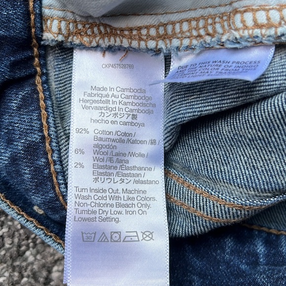 👖Madewell The Perfect Vintage Jean High Rise Stretch Denim Straight Leg sz 28 - Picture 11 of 12